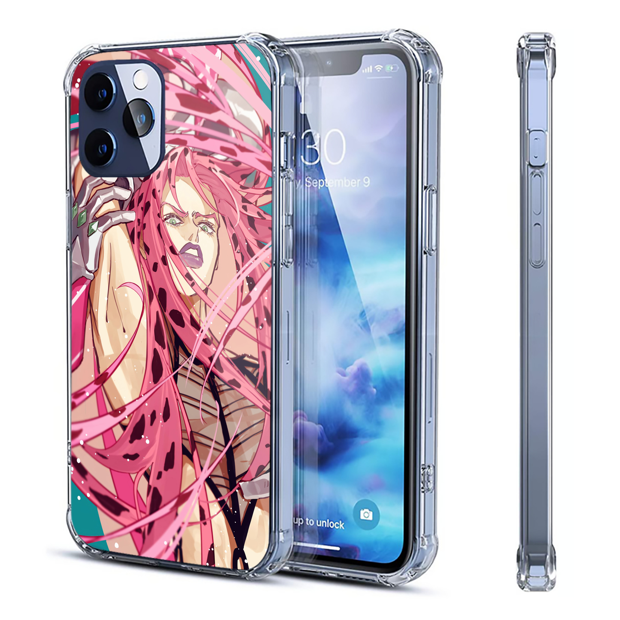 （画像用） ジョジョの奇妙な冒険 JoJo's Bizarre Adventure 【iPhone 12シリーズ対応】透明スマホケース（クリアソフトケース）